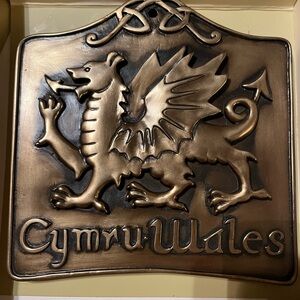 Cymru Wales Dragon Wall Plaque